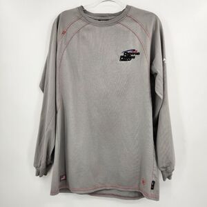 Ariat FR Long Sleeve Crewneck T-shirt Mens Size Large Tall Light Gray